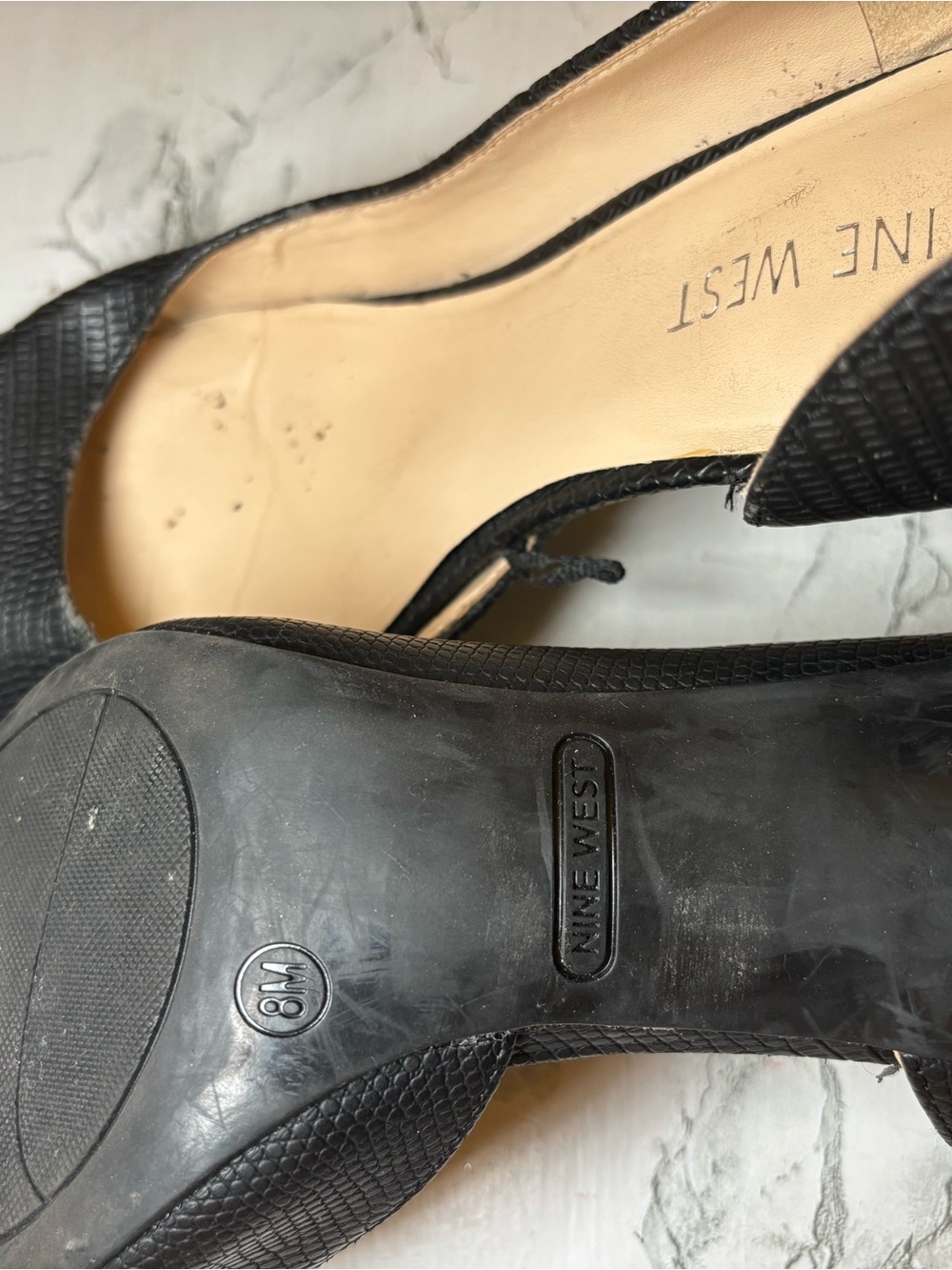 Nine West Black Pointed-Toe Women's Flats - Picture 5 of 5